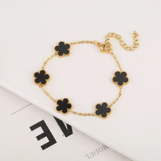 Clover Charm Adjustable Bracelet