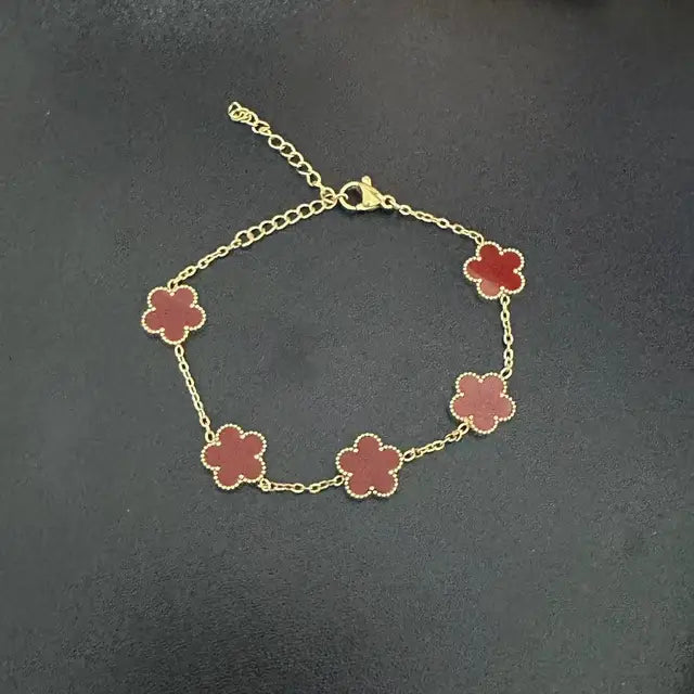 Clover Charm Adjustable Bracelet